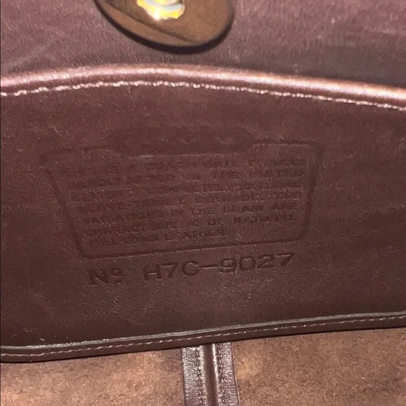 Vintage Coach Mahogany Mini Ergo Leather Handbag - Picture 8 of 10